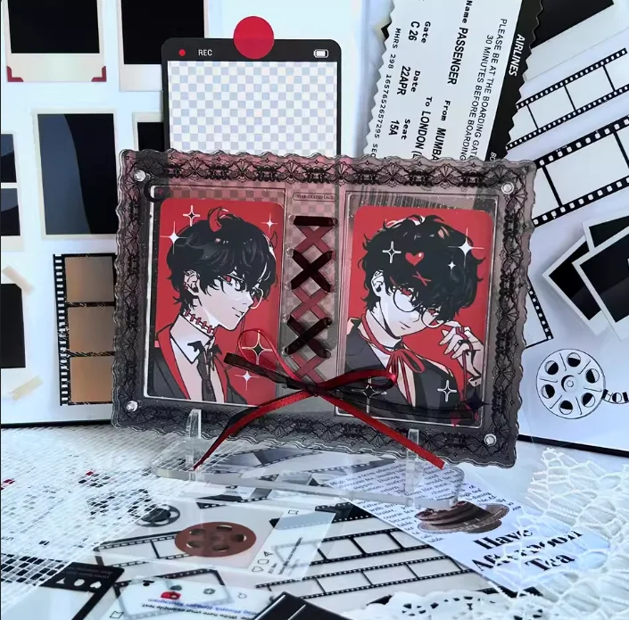 Gaming Card Holder - Ribbon Lace Gradient Acrylic Frame Mini