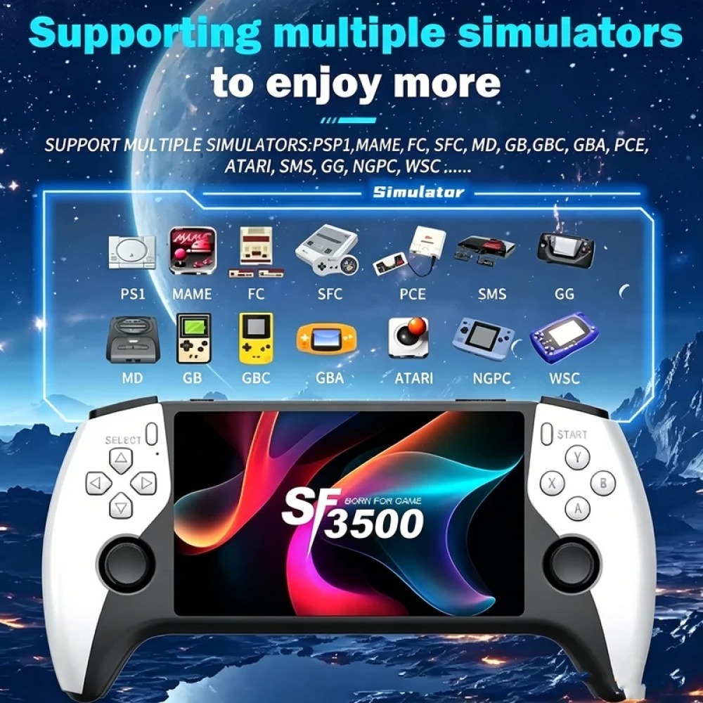 Gaming Console Under 500 - SF3500 5 inch Handheld Game Console